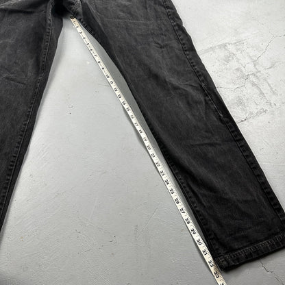 Vtg Diesel Men Saddle Relaxed Fit Black Jeans 32x33 Fits 31"  Made in Italy Y2K