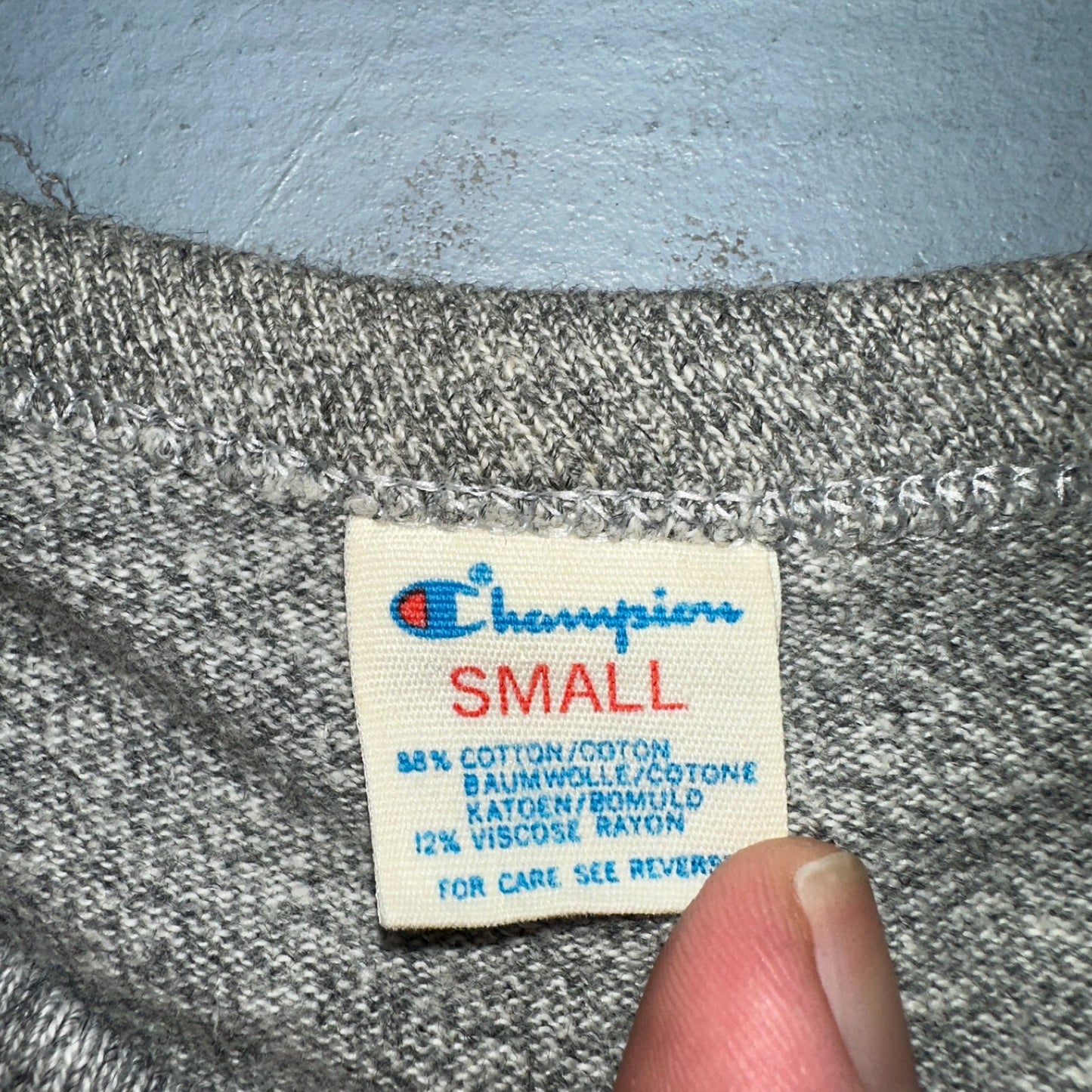 Champion Oregon Axemen VTG T Shirt Eugene High School 80s 1980s Rare School Gray