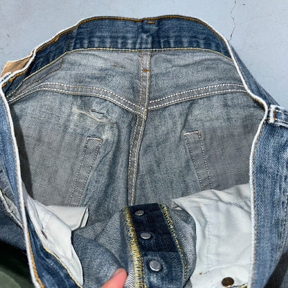 Levis 501 Vintage Y2K XX Straight Leg Jeans Blue Med Wash 33x32 Act 32x31
