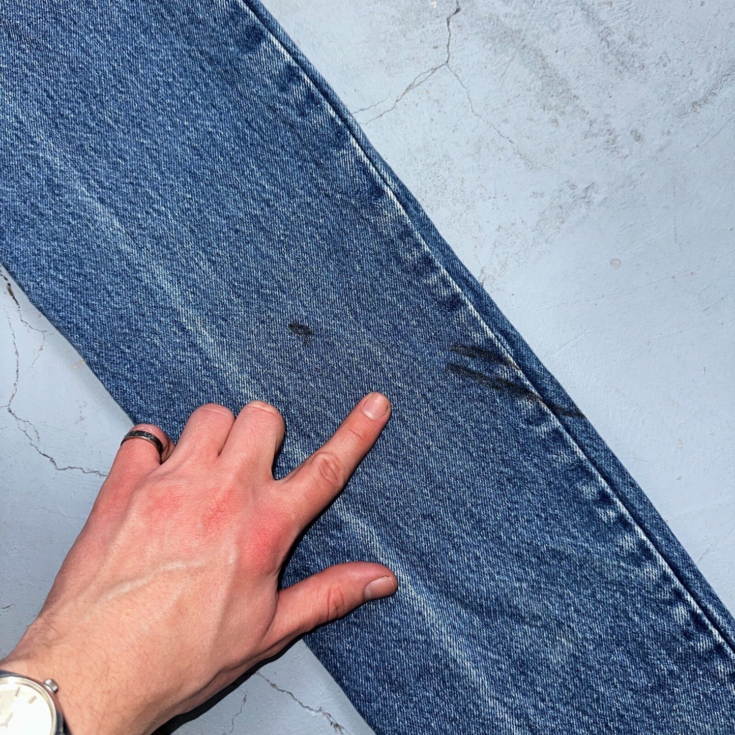 Levis 501 Vintage 80s USA XX Straight Leg Jeans Womens Blue Med Wash Act 22x33