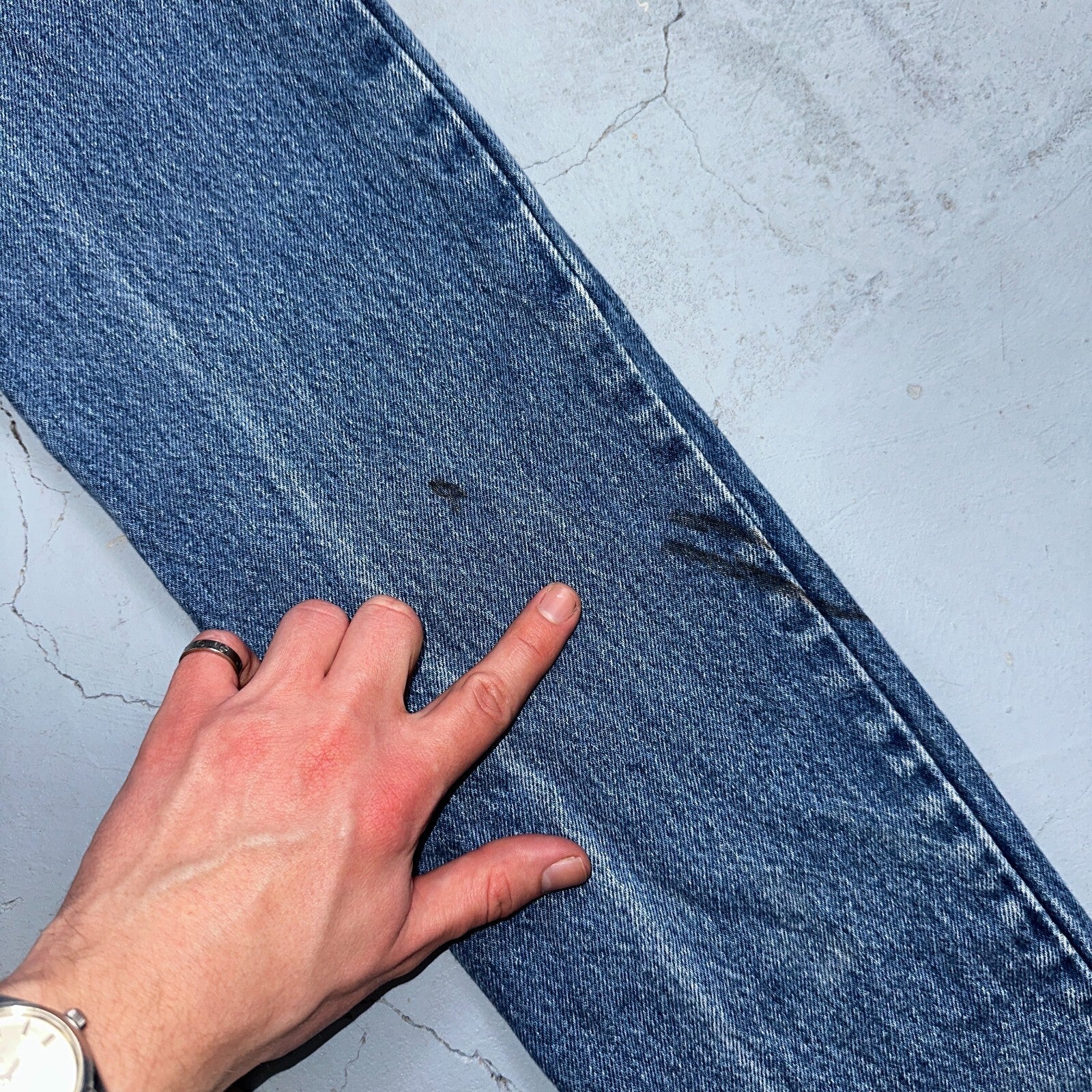 Levis 501 Vintage 80s USA XX Straight Leg Jeans Womens Blue Med Wash Act 22x33