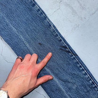 Levis 501 Vintage 80s USA XX Straight Leg Jeans Womens Blue Med Wash Act 22x33