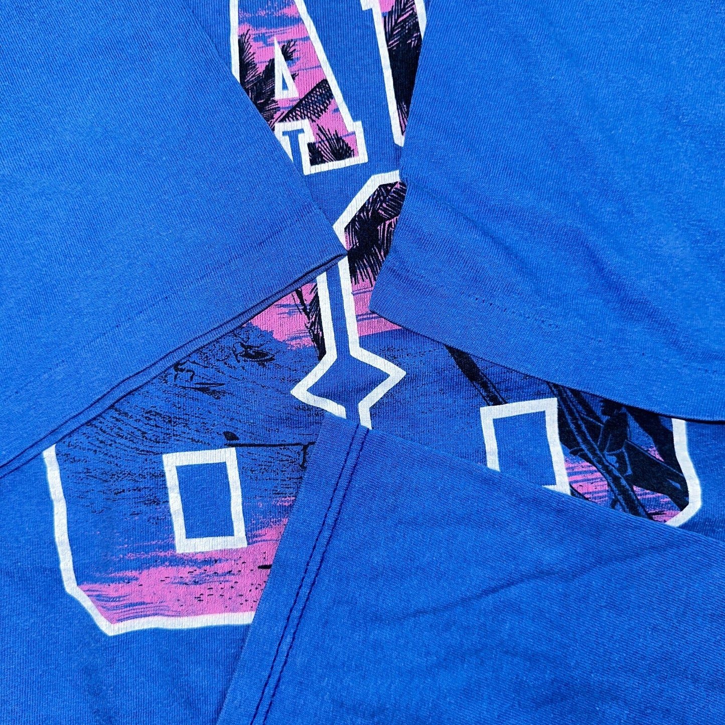 Maui 1988 Hawaii Vintage 80s T Shirt Blue Stedman Single Stitch Crazy Large 88