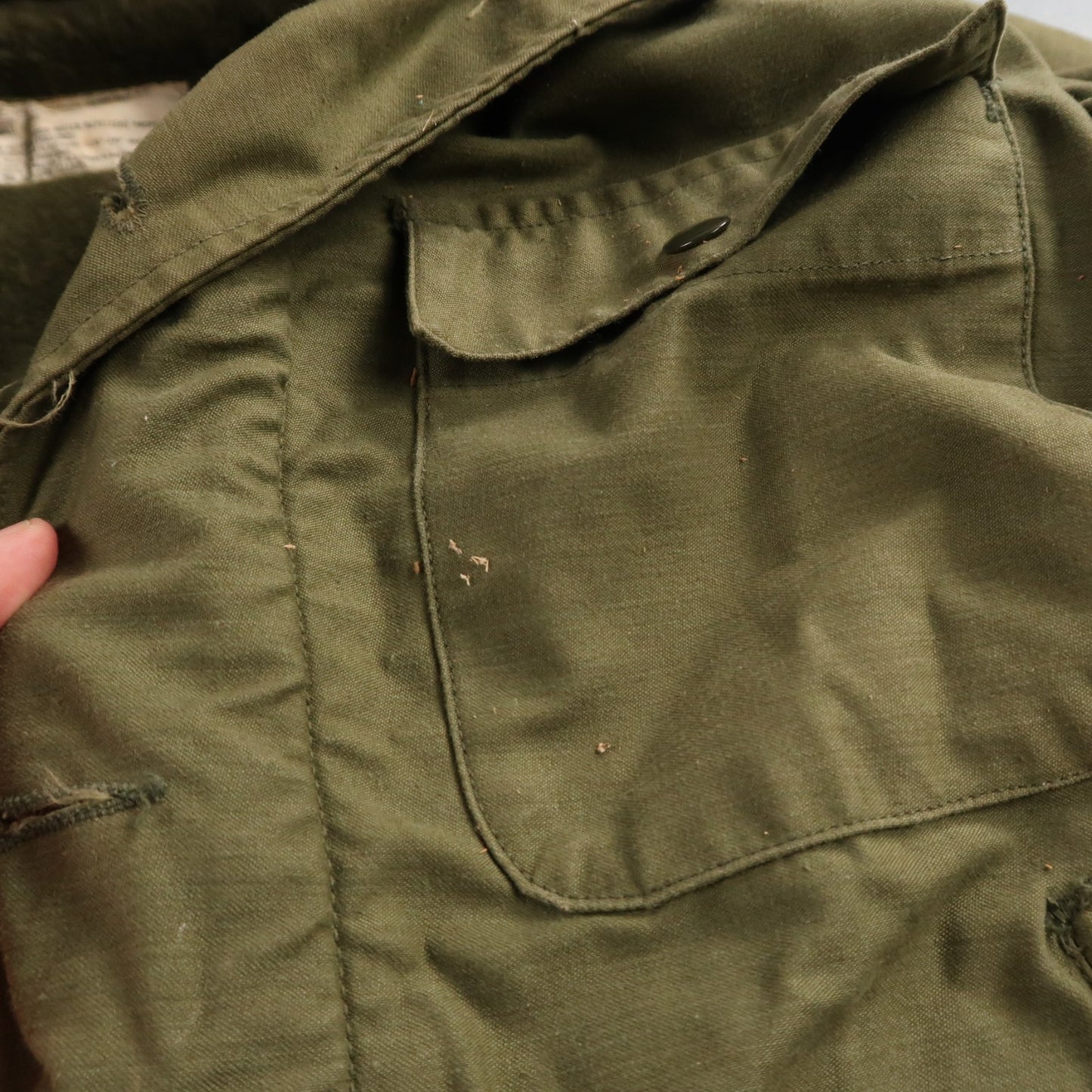 VTG 70s USN US Navy Military A-2 Intermediate Cold Weather Deck Jacket Small A2