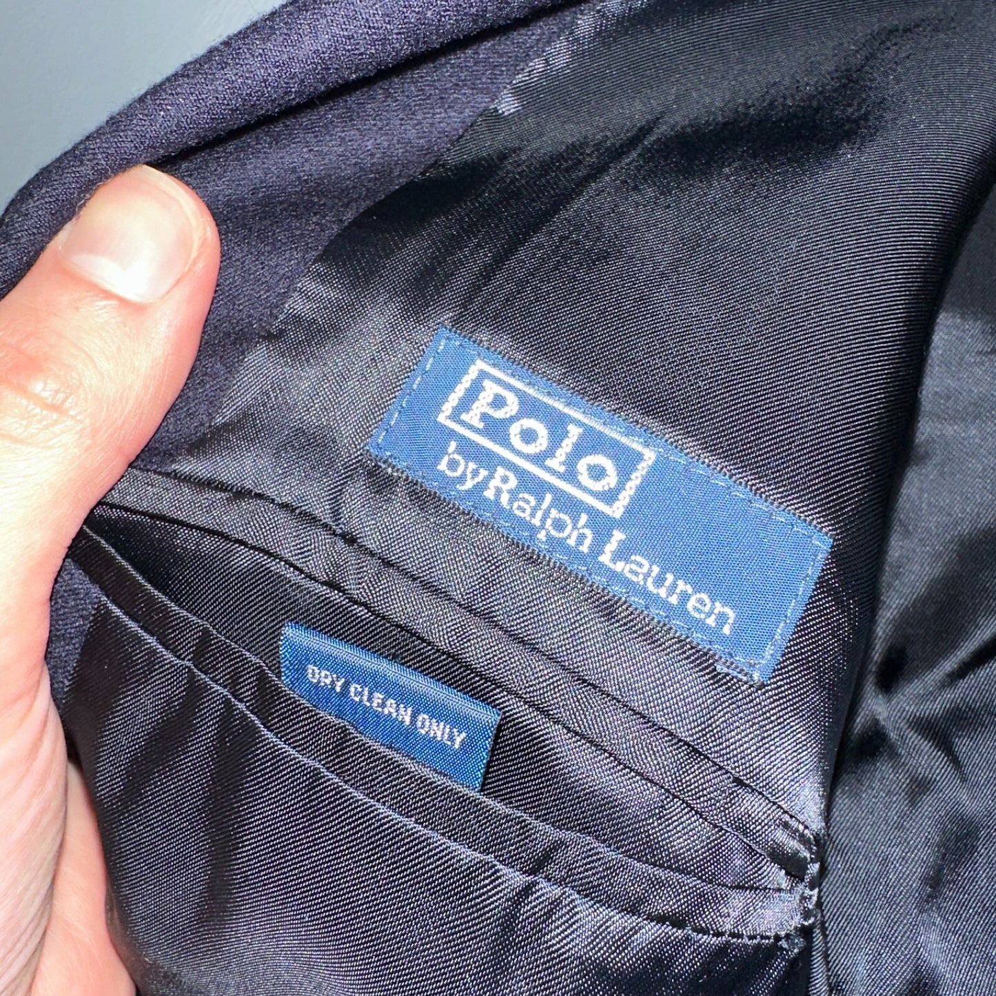 Women's Vintage Polo Ralph Lauren Blazer Jacket Made in Italy Sz 16 Wool 80s