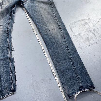 Levis 501 Vintage 80s Redline Selvedge USA XX Jeans Light Wash 33x40 Act 30x34