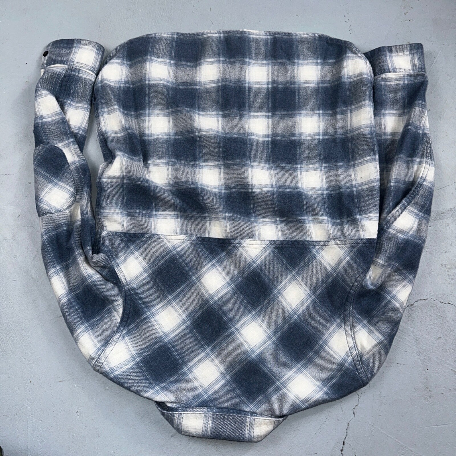 Pendleton Blue Multi Color Plaid Flannel Field Shirt Size XS Gray White Y2K