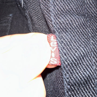 Levis 501 Vintage 90s USA XX Straight Leg Jeans Missing Buttons 31x32 Black