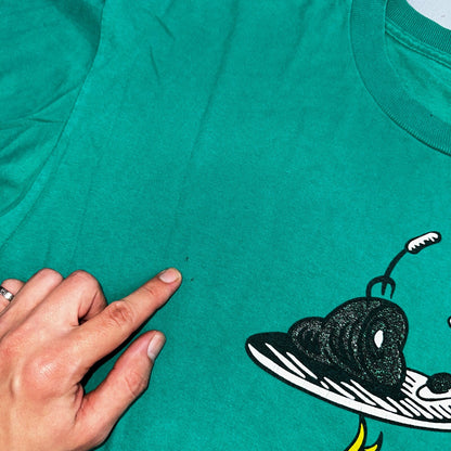 Dr Seuss VTG T Shirt Sam I Am 1997 90s Green Cat In The Hat Art Cartoon Rare