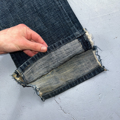 Levis 501 Vintage Y2K XX Straight Leg Jeans Blue Med Wash 33x34 Act 34x32