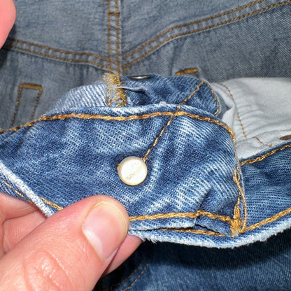 Levis 501 Y2K XX Straight Leg Jeans Blue VTG Med Wash 36x38 Act 33x33