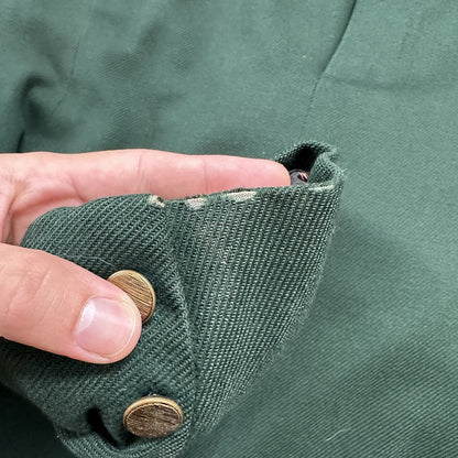 1960s 1970s Green Cashemere Sport Jacket VTG Mens Suit 44 34x32 Rockabilly Gray