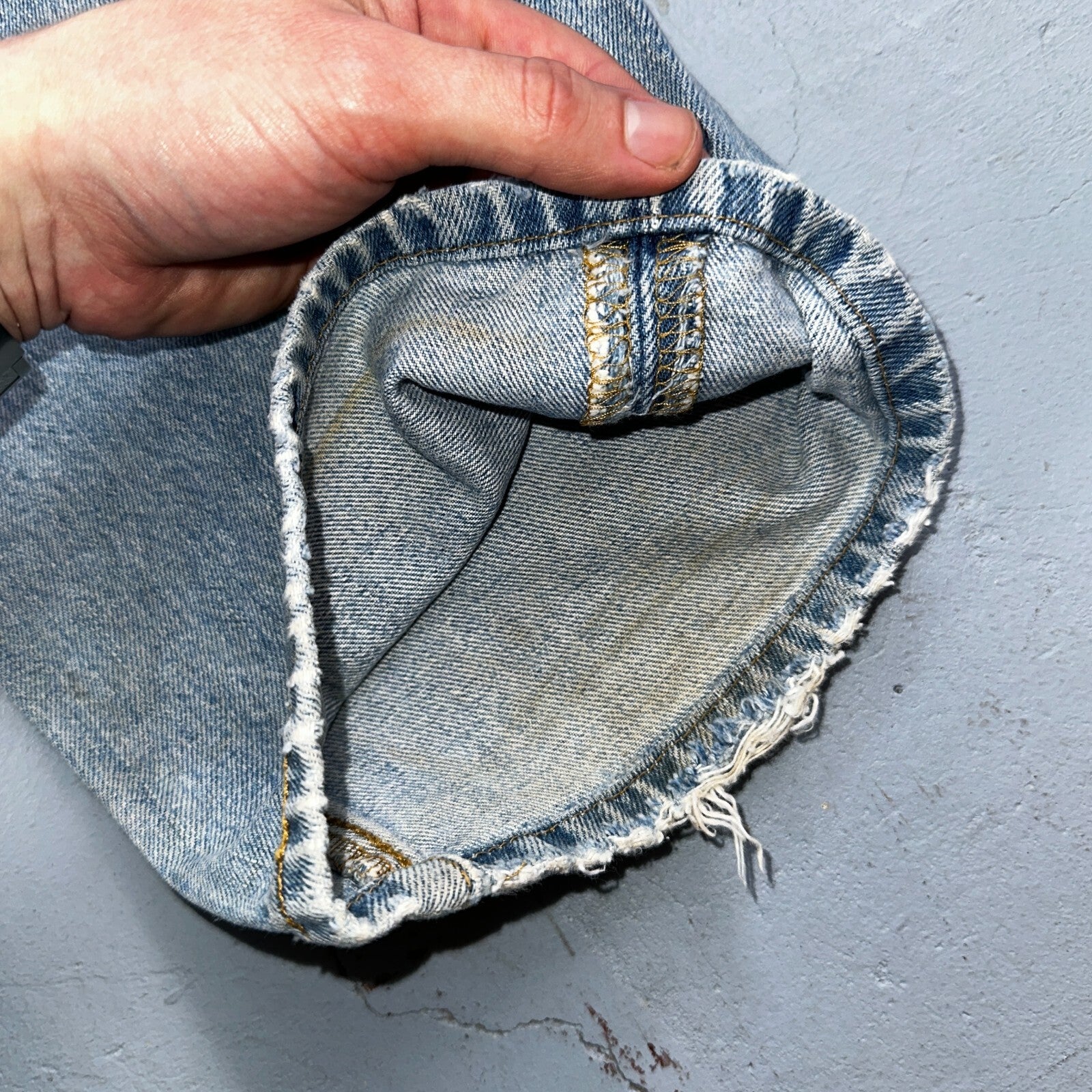 Levis 501 Vintage Y2K XX Straight Leg Jeans 90s Blue Light Wash 36x30 Act 35x29