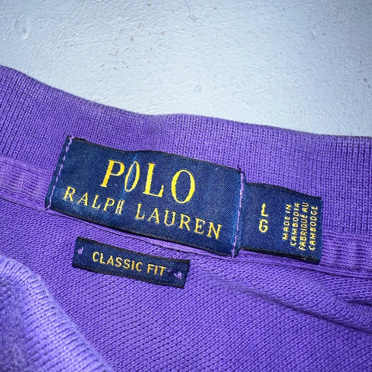 Polo Ralph Lauren Men’s Polo Shirt Purple Yellow Pony Preppy Casual Short Sleeve