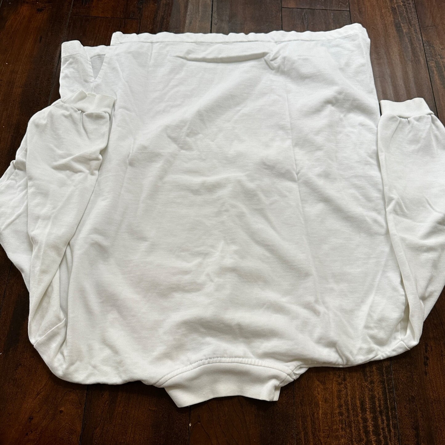 Sports White Basketball Team Long Sleeve Gym Vintage T Shirt 90s Gang Cool Rap