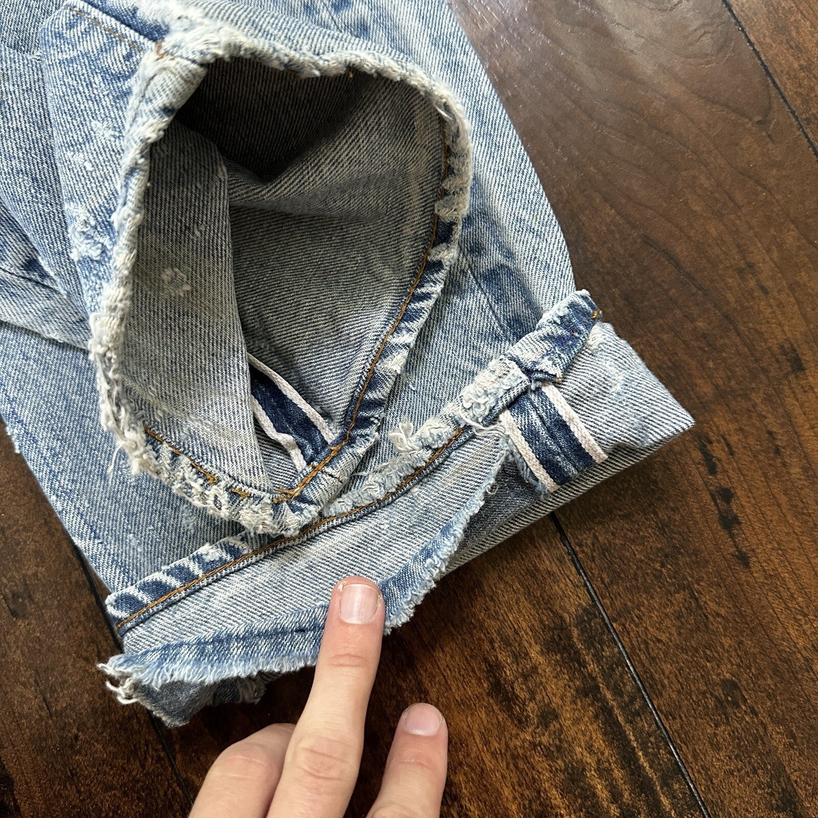 Levis Vintage 80s Redline Selvedge USA 501 XX Jeans 66 70s Light 30x36 Act 27x30