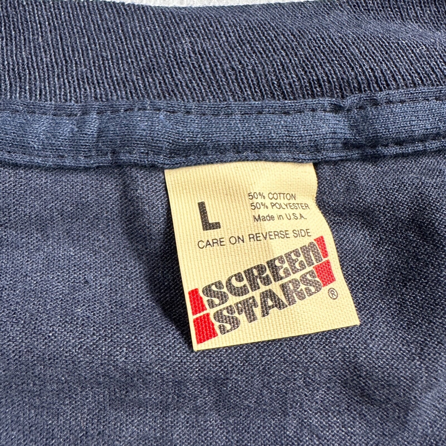 Left Side Brain 80s VTG T Shirt Single Stitch Button Funny Humor Joke Right Head