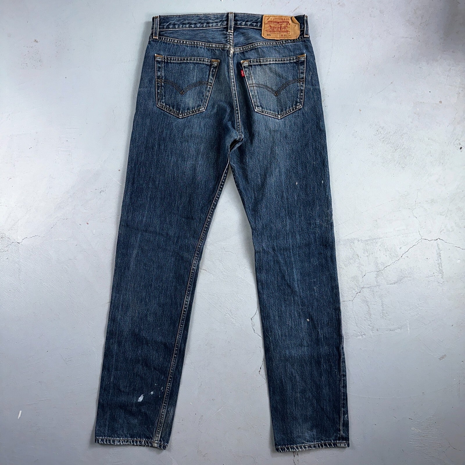 Levis 501 Vintage 90s XX Straight Leg Jeans Y2K Med Wash 33x36 Act 32x34