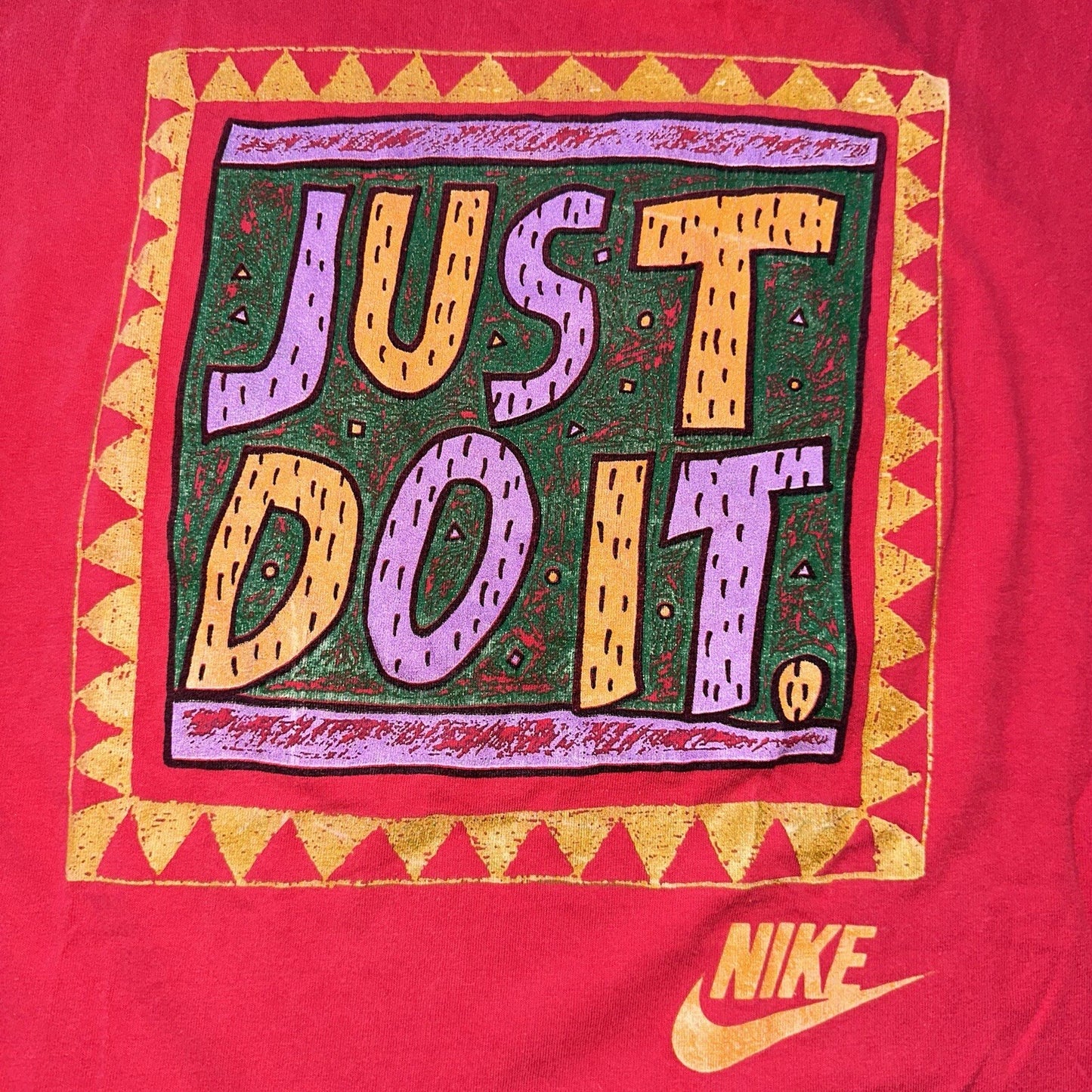 Vintage Nike T Shirt USA Rare Single Stitch Blue 90s Urban Jungle Gym JDI Tee