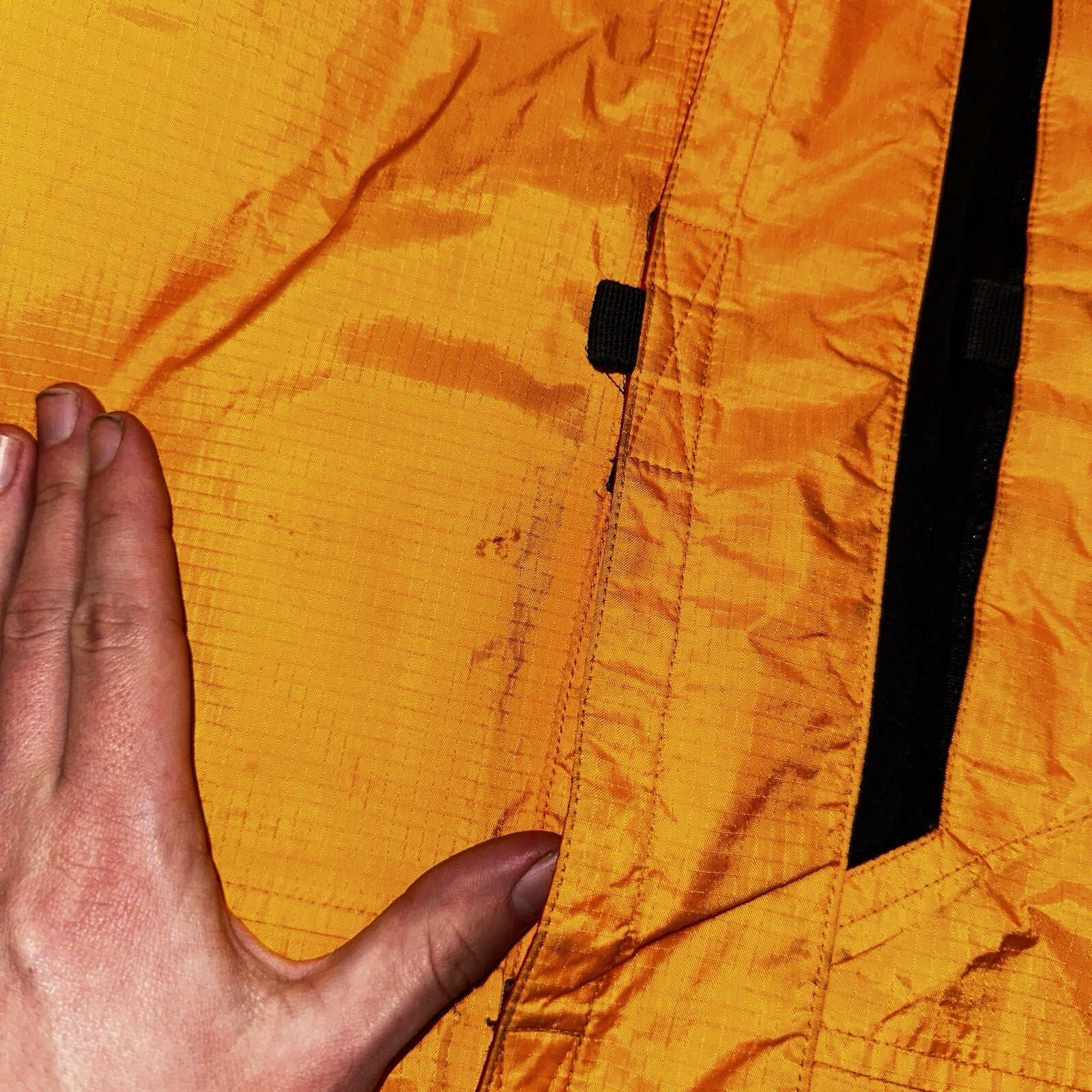 Gore Tex VTG Jacket Mens M Yellow Equinox Mountain Guide Full Zip Goretex Hike