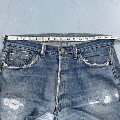 Levis 501 Big E Vintage 60s Redline Selvedge USA XX 1960s Jeans 66 Act 34x28