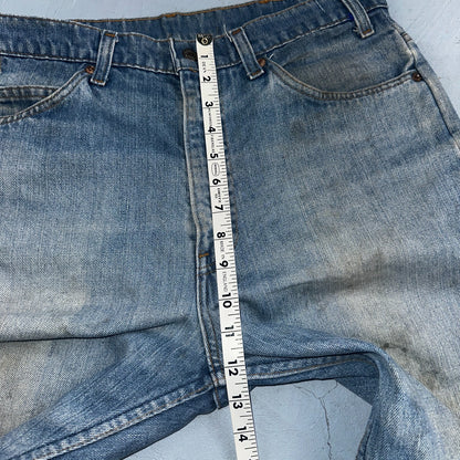 Levis 517 Vintage 80s USA Orange Tab Bootcut Flare Blue Jeans Talon Act 34x29