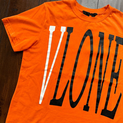 Vlone T-Shirt Orange 100% Authentic Rare USA XL