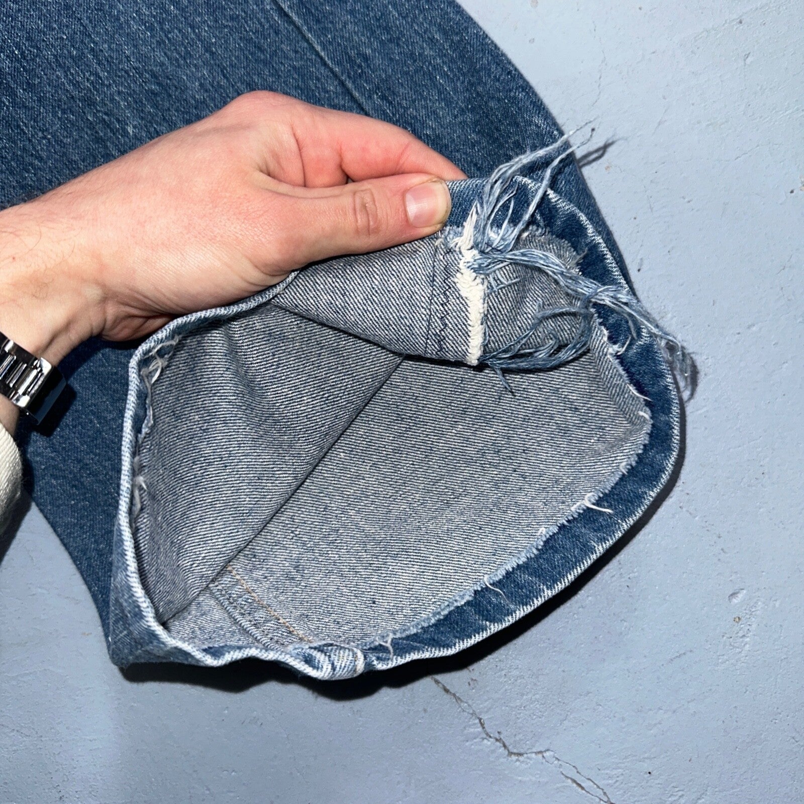 Levis 684 Vintage 70s USA Orange Tab Bootcut Flare Blue Bell Bottom Jeans 34x32