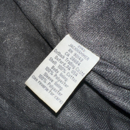 Outback Trading Waxed Canvas Fleece Lined Oilskin Jackhammer Jacket Mens XL