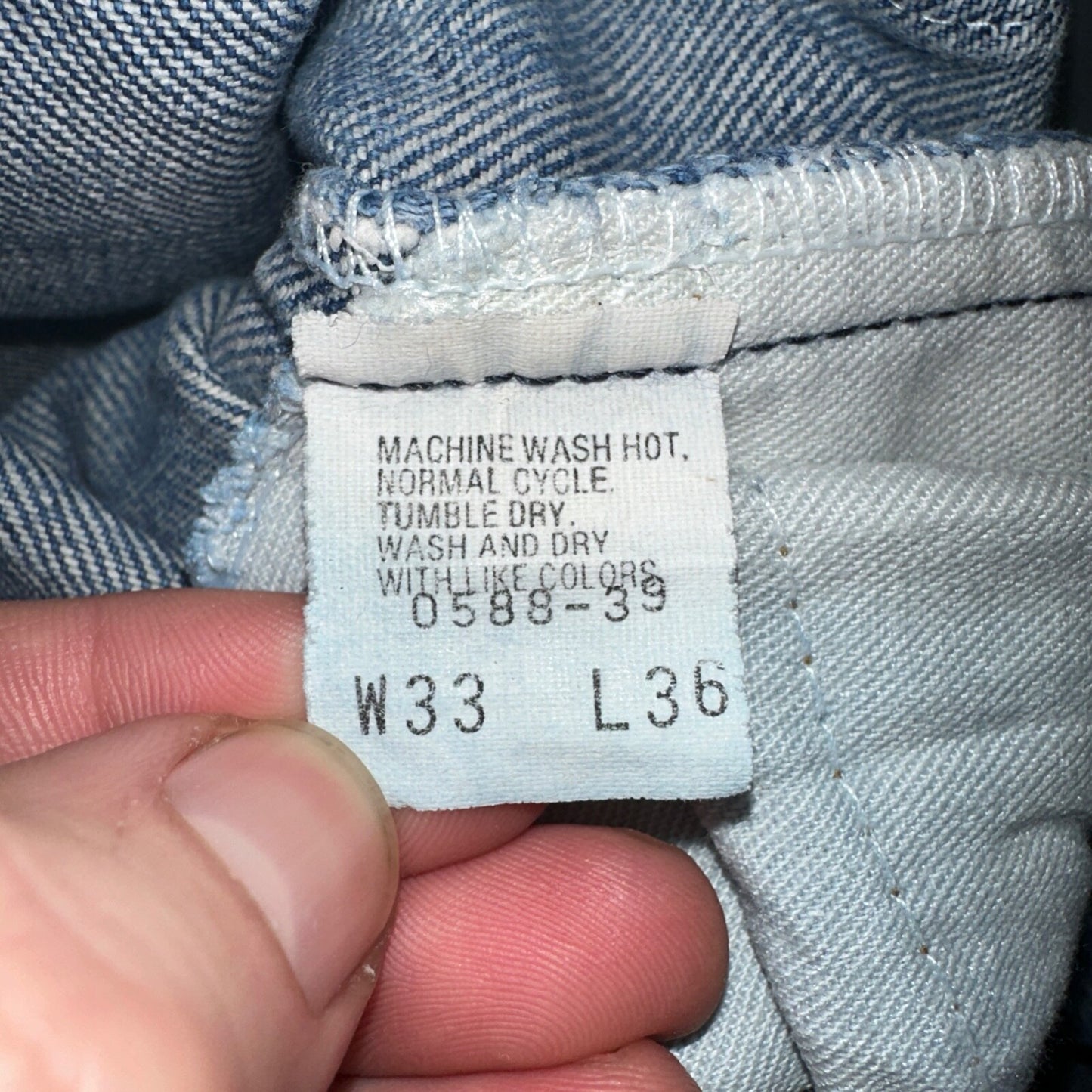 Levis 517 Vintage 80s USA Orange Tab Bootcut Flare Blue Worn Jeans Act 32x34