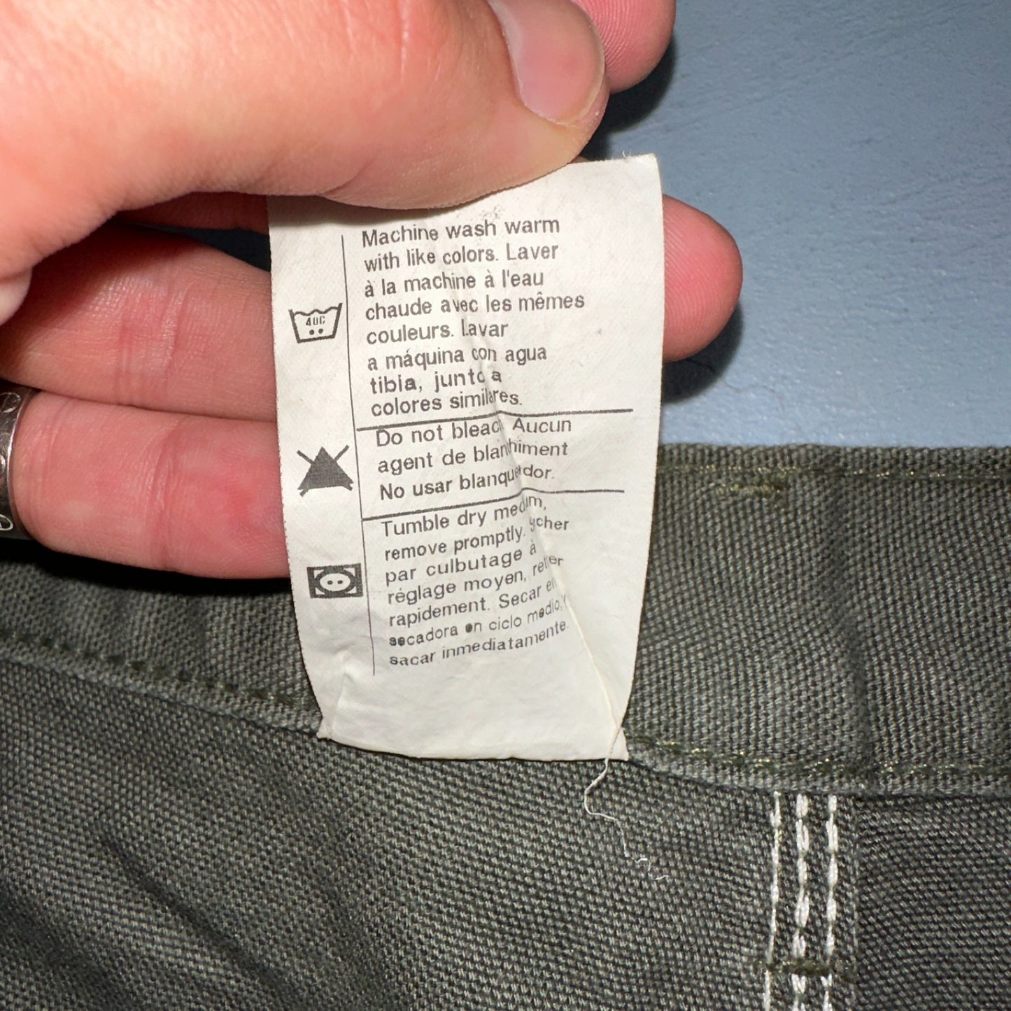 Carhartt NWT VTG Double Knee Carpenter Pants Y2K B01 B136 MOS Green 40x32 DS