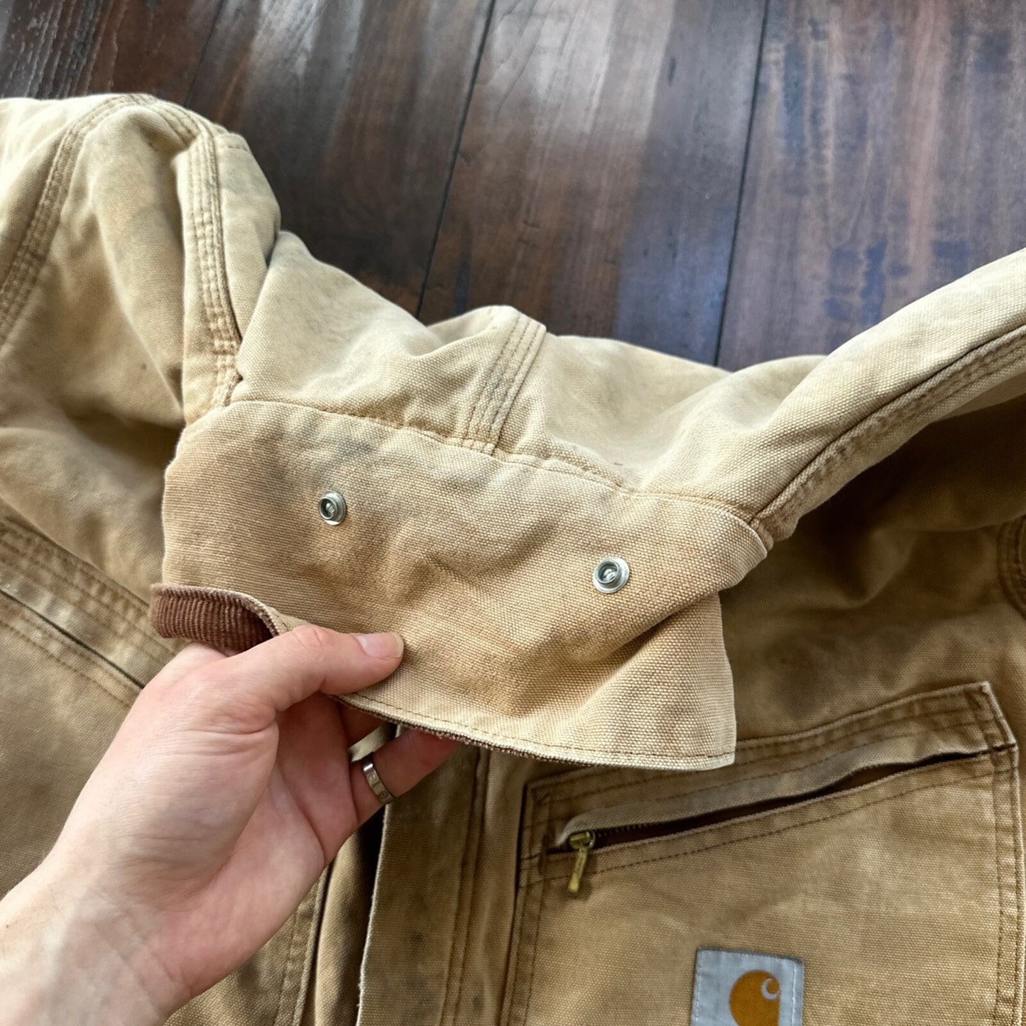 VTG 70s CARHARTT Duck Quilt Coveralls Small 996Q USA overalls Double Knee 80s