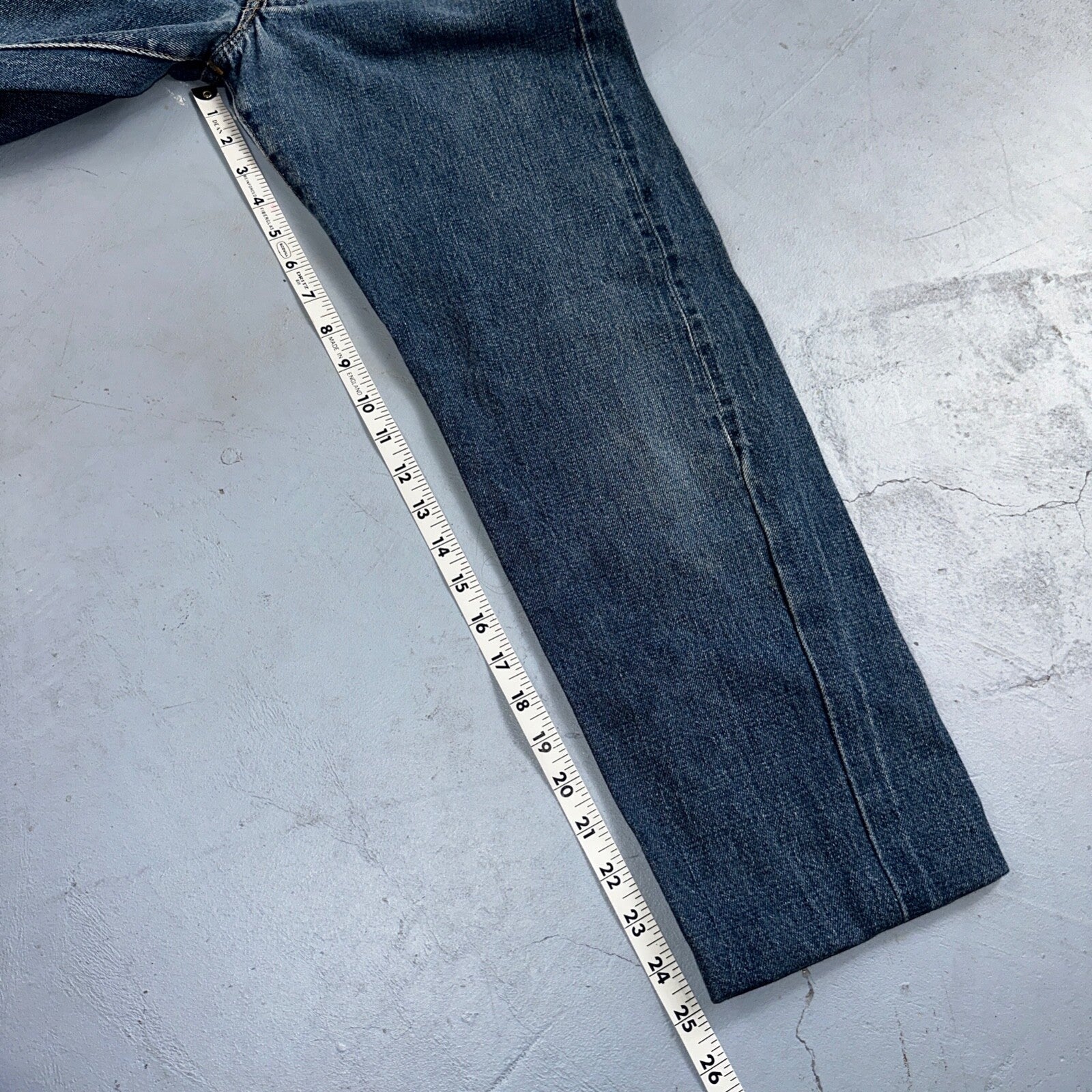 Levis 501 VTG 70s SS Redline Selvedge Jeans XX Altered Skinny Capri Act 27x25