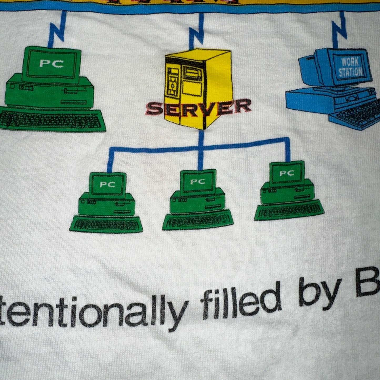 BMC Computer Software VTG T Shirt FOTL 90s Nerd Science PC Flags International