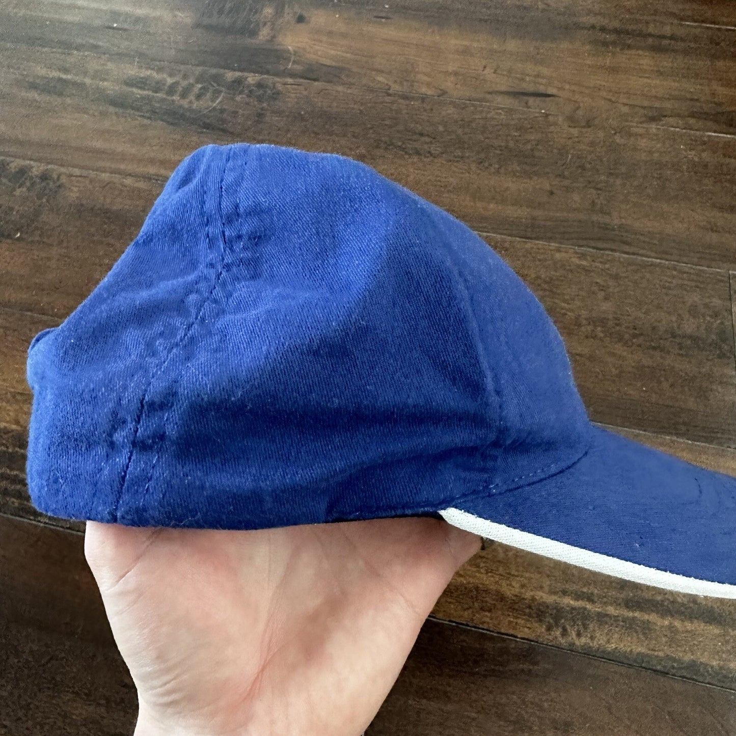 Vintage Wheel of Fortune blue adjustable game show hat cap snapback USA 90s Y2K