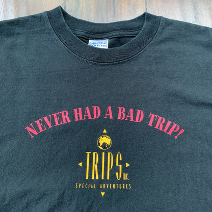Bad Trip Vintage T Shirt 90s Alcohol Stoner Hippie Weed Head Funny Y2K Rap Tee