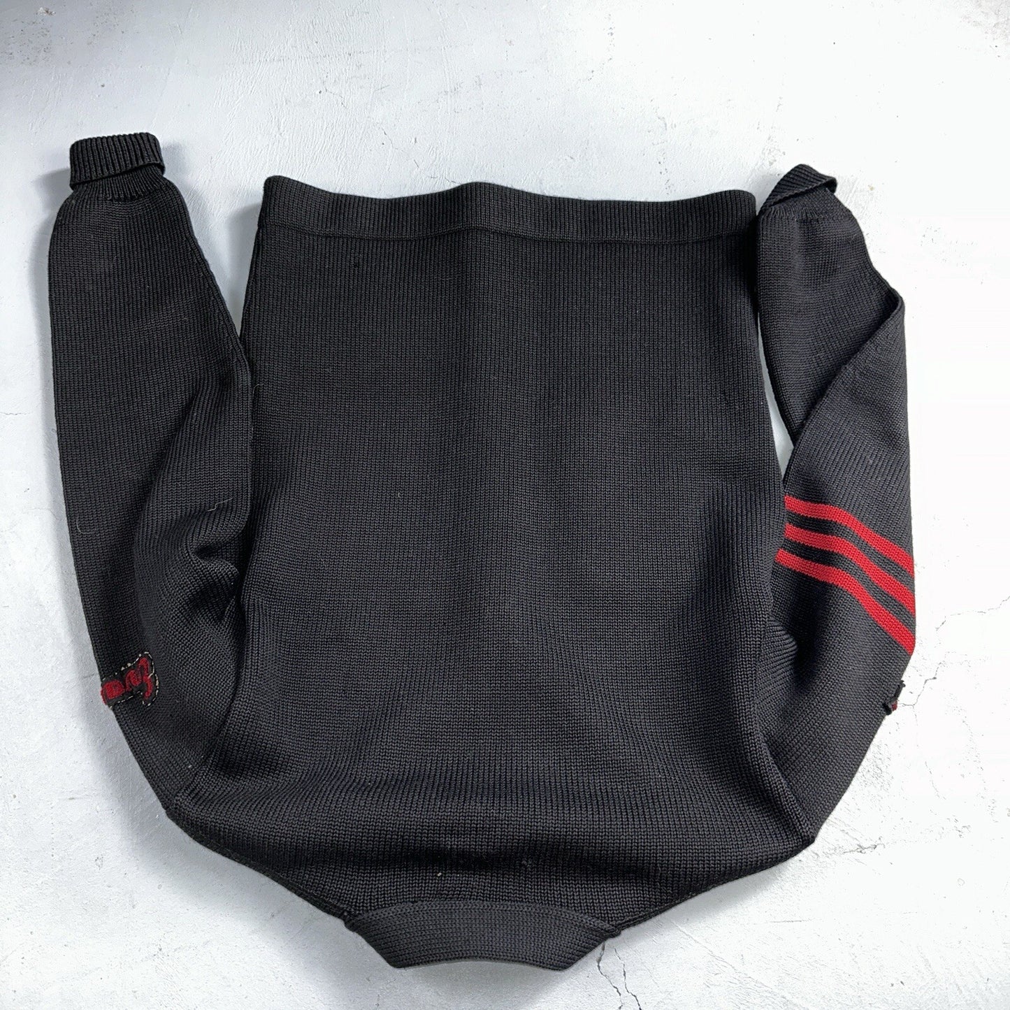 VTG Jack Frost 40s Wool Varsity Sweater Cardigan Indian Black E Evans Letterman