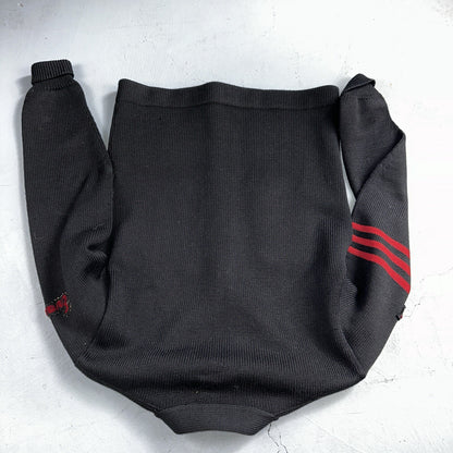 VTG Jack Frost 40s Wool Varsity Sweater Cardigan Indian Black E Evans Letterman