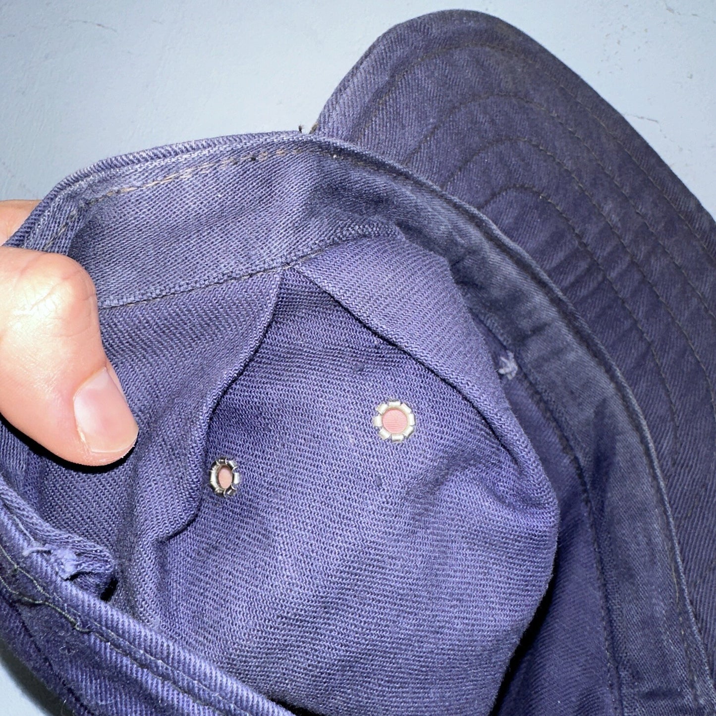 Vintage 1960s 60s Carhartt Union Workwear Engineer Cap Hat Conductor Heart Logo