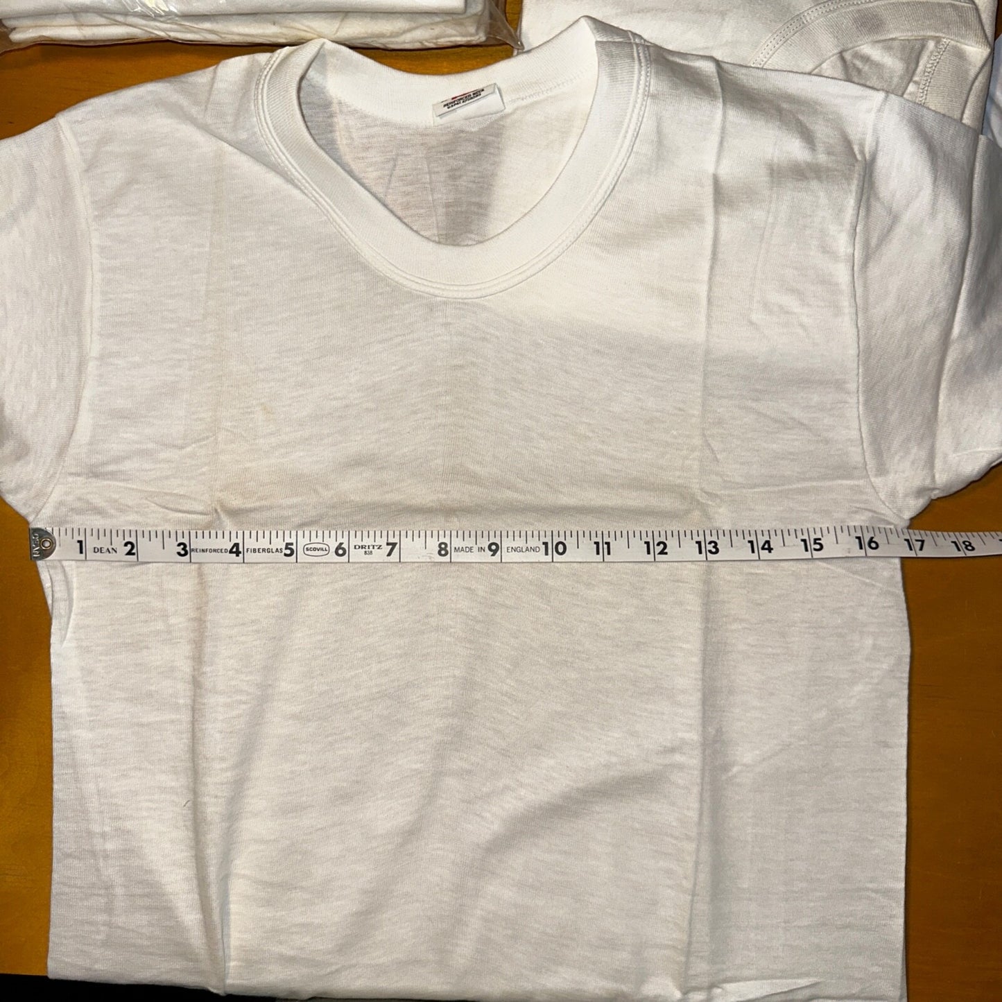 1960s Hanes Vintage White Blank T Shirt Mens Rockabilly Lot Of 6 Pack 60s 50s