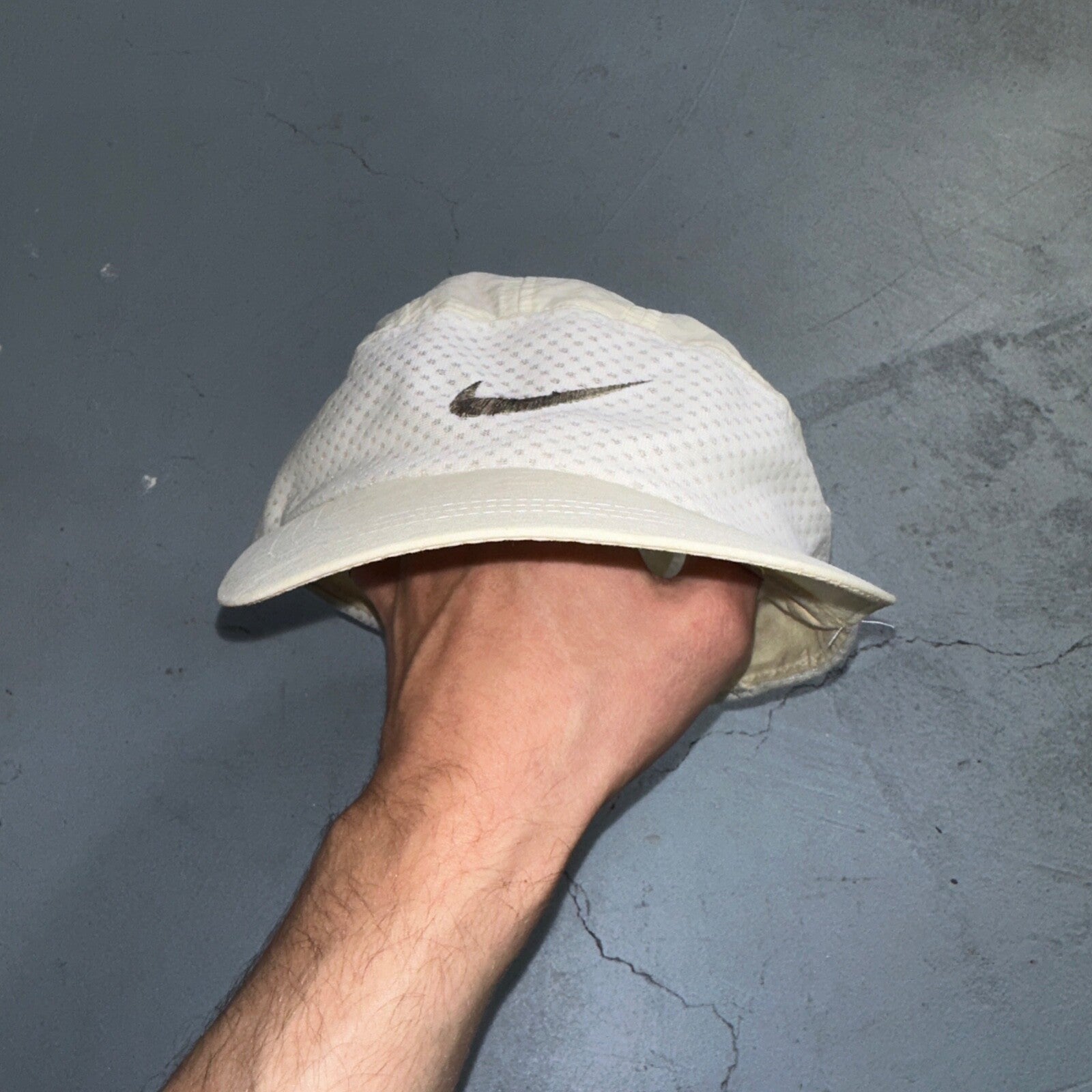 Nike Vintage Hat Cap Strap Back Swoosh Mesh Panel Tailwind Mens 90s Air Max