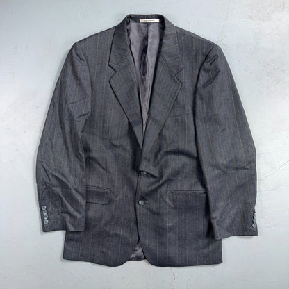 YSL Yves Saint Laurent Vintage Gray Grodin Jacket 38 Blazer Coat France Suit 80s