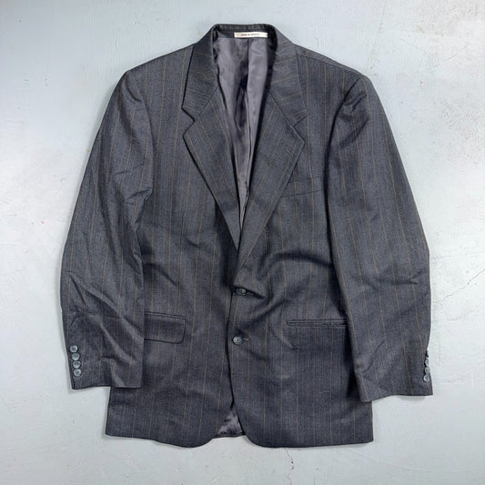 YSL Yves Saint Laurent Vintage Gray Grodin Jacket 38 Blazer Coat France Suit 80s