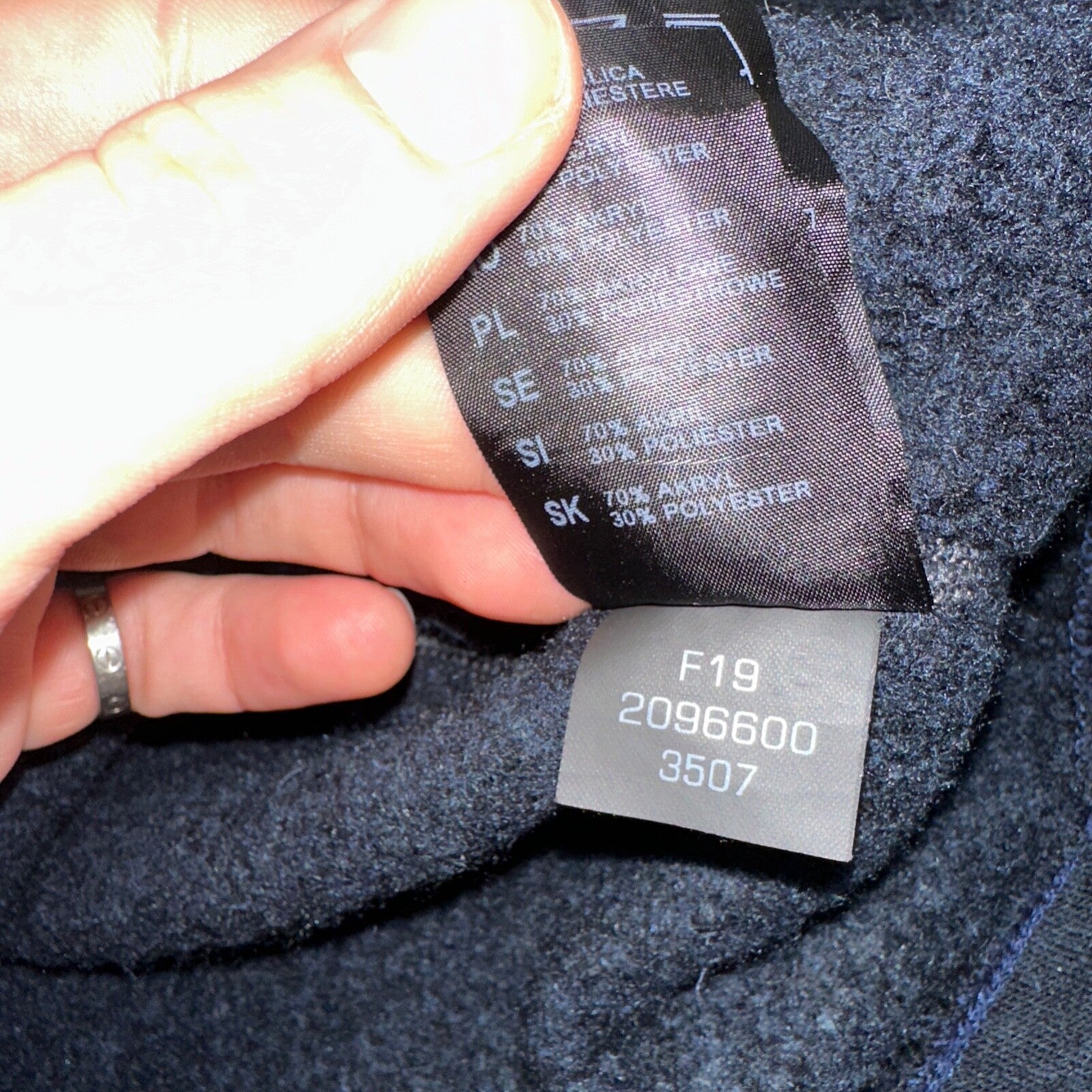 Kuhl Youth Size M (10-12) Navy Gray Kashmira Fleece Pullover Sweater Quarter Zip