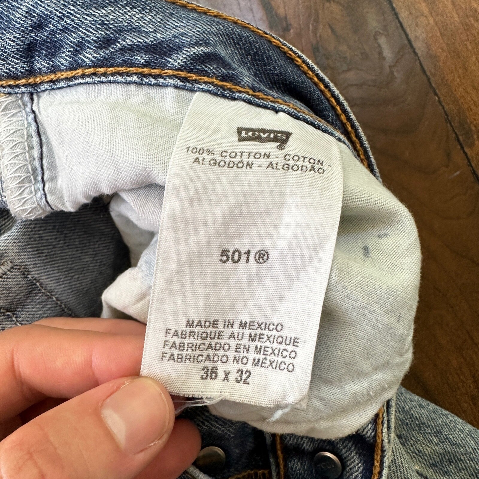 Levis 501 Vintage Y2K Straight Leg XX 2000s Jeans 36x32 Light Wash 36x30