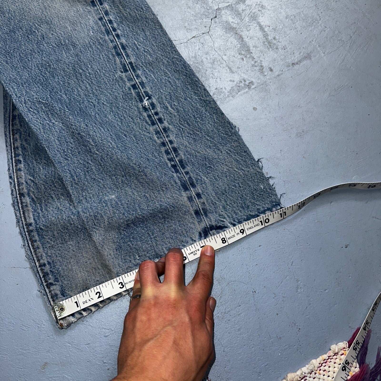 Levis 501 Vintage 80s Redline Selvedge USA XX Jeans Light Wash 36x36 Act 33x32