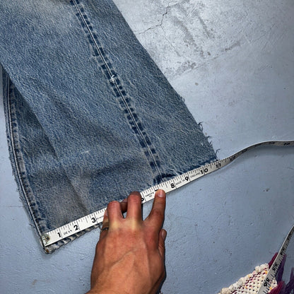 Levis 501 Vintage 80s Redline Selvedge USA XX Jeans Light Wash 36x36 Act 33x32