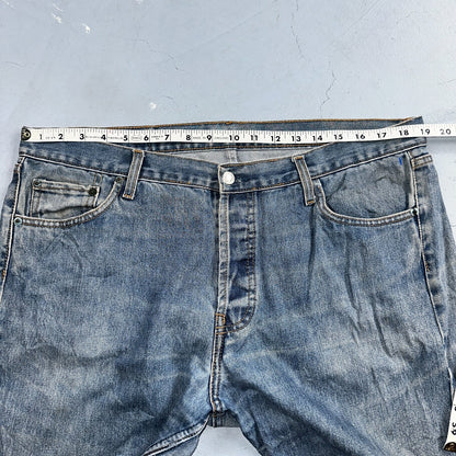 Levis 501 Y2K XX Straight Leg Jeans Blue VTG Med Wash 38x36 Act 38x32