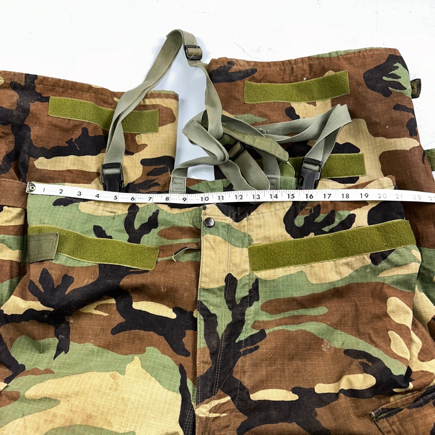US Army Air Overgarment Chemical Protective Trousers Woodland Camouflage Large