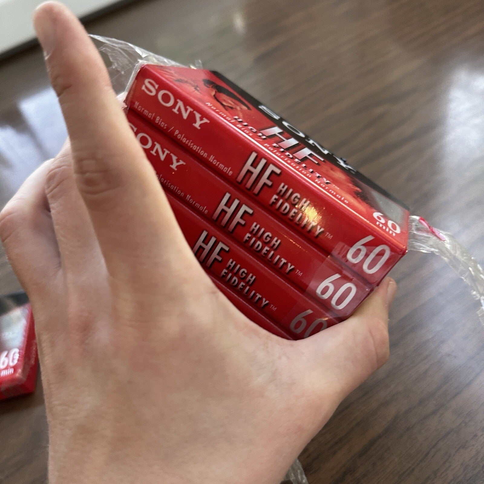 SONY HF 60 90 Minute Blank Audio Cassette Tapes NEW Lot Of 5 Normal Bias